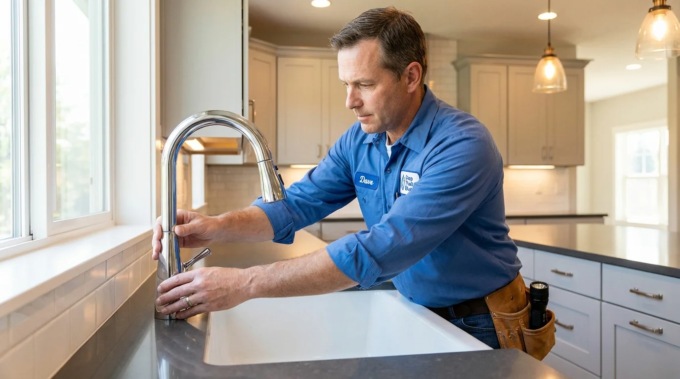Kitchen faucet installation by Johns Plumbing LLC in Varnell